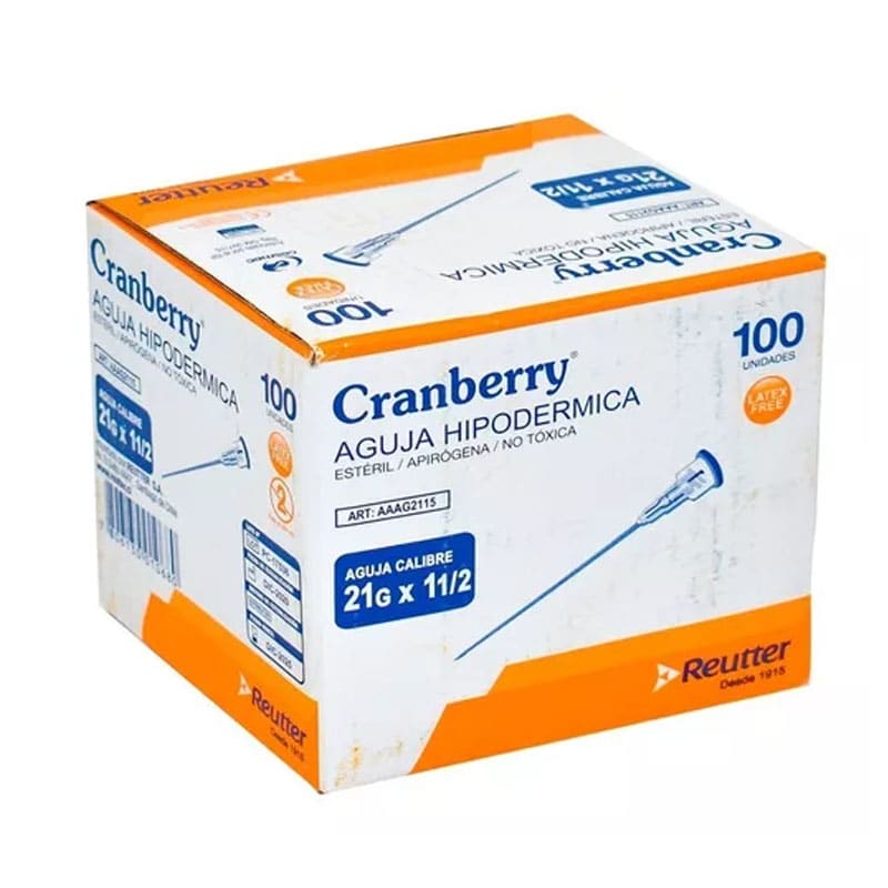 Aguja Hipodermica 21G