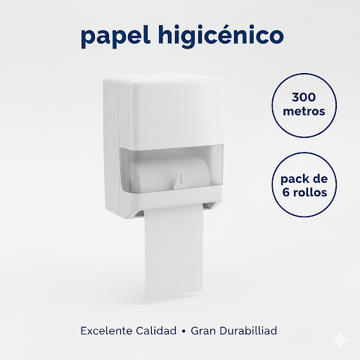 Papel Higiénico 300 mt x 6 Unidades